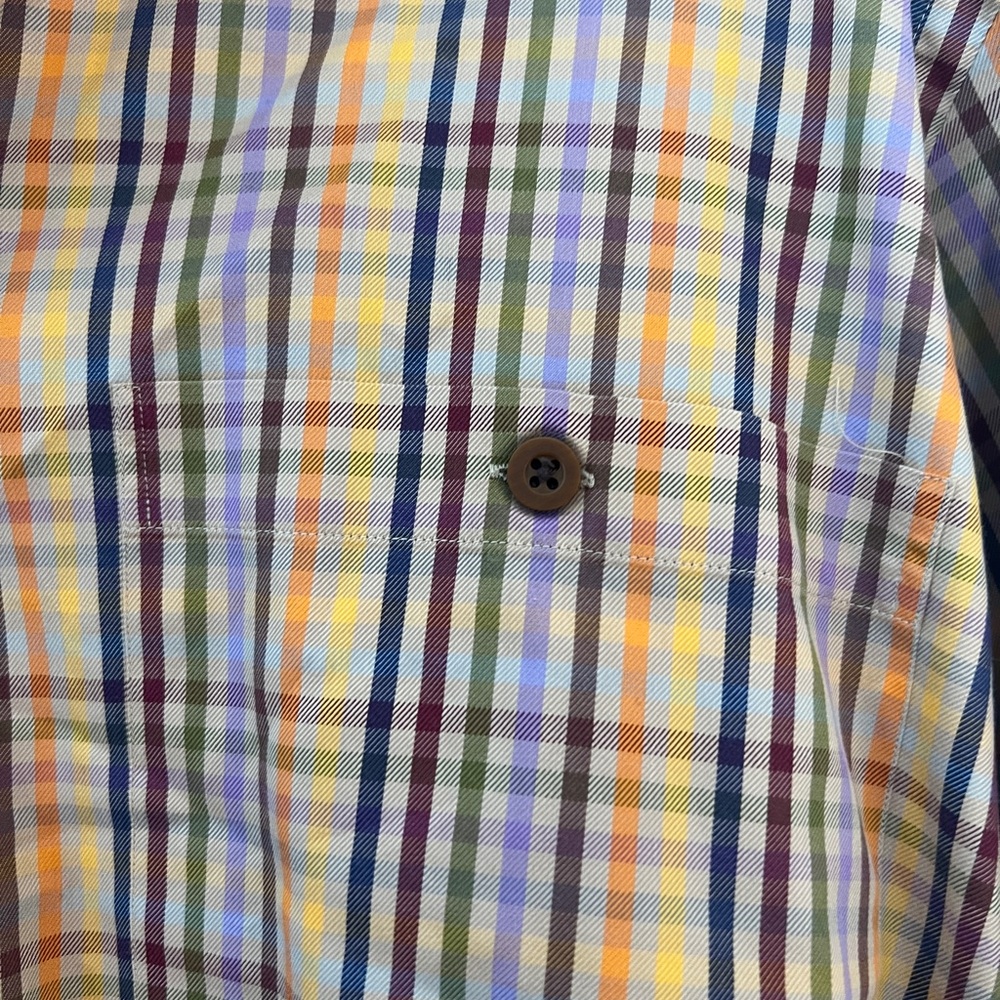 Robert Talbott Multicolor Plaid Button-Down Shirt - image 4
